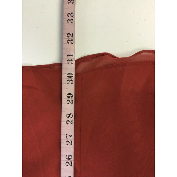 AW BRIDAL 16 2X plus rust orange Roxanne Long Sleeve Wide Leg Jumpsuit NEW 0b1 - Picture 9 of 11